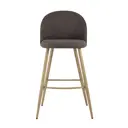 Стул барный 48х105х49 см Стул Груп Лион текстиль коричневый
