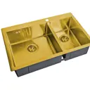Накладная мойка Steel hammer Zorg 78x51x20 см нержавеющая сталь цвет бронза