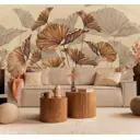Фотообои флизелиновые Luxury Walls 400x270 см Листья AM225