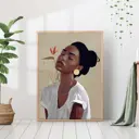 Постер 28 картин "Красивая девушка мулатка" 70x50 см