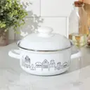 Кастрюля Доляна 7534458 1.5 л цвет белый