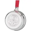 Ковш 0.9 л Agness 937-426 с крышкой сталь цвет серебристый/красный