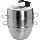 Мантоварка 9 л Mayer&boch 31068 с крышкой нержавеющая сталь цвет сталь