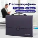 Папка/сумка/портфель для документов Brauberg 221438, А4 (327x254x30мм), 13 отделений, серая
