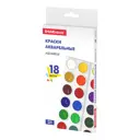 Краски акварельные ErichKrause Basic 18 цветов (картон с европодвесом)