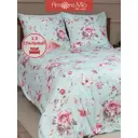 Комплект постельного белья Amore Mio 34942, двуспальный, полиэстер цвет серый
