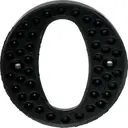 Цифра 0 Ван-упак 10x10см серый