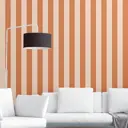 Обои флизелиновые Decoracion Элегантная полоска 4x2.8 м оранжевые/бежевые 7010701