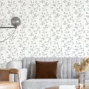 Обои флизелиновые Decoracion Вьющиеся горошек 4x2.8 м белые 7182806