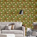 Обои флизелиновые Decoracion Буйство цветов 4x2.8 м красные/светло-серые 7183802