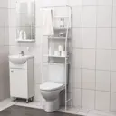 Стеллаж над унитазом Клик Мебель 5421560 25x175x47см цвет белый
