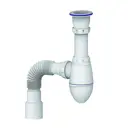Сифон для раковины Unicorn А220Р D40 мм белый