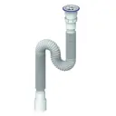 Сифон для раковины Unicorn D240 D40 мм 1500 мм белый