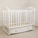 Кровать Оптипром-А Березка 60x120 см ЛДСП цвет белый