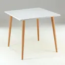 Стол квадратный Клик Мебель 9612458 80-120x75.50 см дерево цвет белый