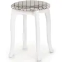 Табурет Beneli 41x45x41 см массив цвет белый