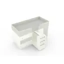 Кровать Кариви КИВи 184x113x84 см ЛДСП цвет белый 00024-33-30-00