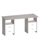 Компьютерный стол Мэрдэс СКЛ-Прям150+2ТЯЛ НБЕ 150x77x60 см ЛДСП цвет серо-бежевый