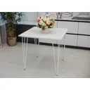 Стол Диалан-Строй 85-165x79x85 см ЛДСП цвет белый/белый матовый