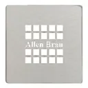 Решетка для трапа Allen Brau Priority 8.310N1-BA алюминий цвет серебро браш