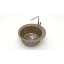 Врезная мойка Bergg Zett Lab B006Q009-K 51.50x51.50x21.30 см кварцит цвет терракот