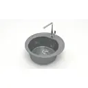 Врезная мойка Bergg Zett Lab B003Q008-K 50.50x50.50x19.10 см кварцит цвет темно-серый