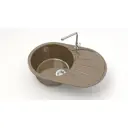 Врезная мойка Bergg Zett Lab B110Q009-K 45x73x21.50 см кварцит цвет терракот