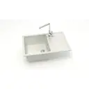 Врезная мойка Bergg Zett Lab B161Q015-K 50.50x75x21.80 см кварцит цвет белый