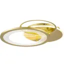 Светильник потолочный светодиодный Escada 10248-3LED с пультом управления 21 м² нейтральный белый свет цвет золотой
