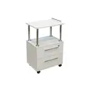 Тумба с выдвижными ящиками Проектмебель 31637 50x75x35 см ЛДСП цвет белый