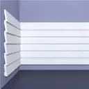 Панель 3D Bello deco СП 05/2 белый 2000x200мм 0.8м²