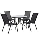 Набор садовой мебели Mebiusrotang Patio C010+KI001 (4) цвет Черный