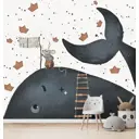 Фотообои флизелиновые Bartonwall 300x270 см Детские Кит Мышка K266-G