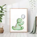 Постер 28 картин "Зеленый дракончик" 70x50 см