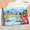 Картина по номерам на холсте с подрамником «Сила гор» 40x50 см