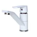 Смеситель для кухни Frap F4531 латунь цвет белый матовый