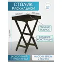 Стол складной садовый прямоугольный Мебелик 50x35 x 66 см коричневый