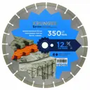 Диск алмазный сегментный 350x3.5/2.5x12x25.4-25 F4 Kronger Beton