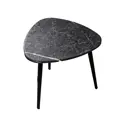 Кофейный столик круглый Callisto mobili 40x40x38 см торос черный