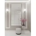 Зеркало интерьерное в алюминиевой раме настенное ONE Mirror 180x80 см серебро