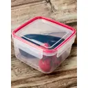 Контейнер герметичный квадратный Bora 1.2 л пластик цвет салатовый