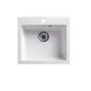 Врезная мойка Belux 45x49x19 см гранит цвет белый