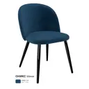 Кухонный стул Milavio Ониксмини AMO-24Ч 78x55x46 см ткань цвет синий