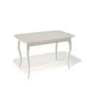 Кухонный стол прямоугольный Kenner 330746 120-160x120x76 см ЛДСП цвет кремовый