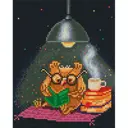 Алмазная мозаика 20x25 см Белоснежка 486-ST-PS Умная сова