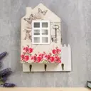 Ключница Simaland "Домик с розовым садом" 30x22x6 см