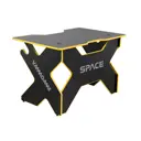 Компьютерный стол Vmmgame Space 120x77x80 см ЛДСП цвет черный/желтый
