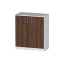 Комод Furnistyle Лайф лкм-02 80x40x90 см ЛДСП цвет светлое дерево/дуб коричневый табак