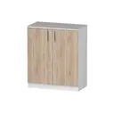 Комод Furnistyle Лайф лкм-02 80x40x90 см ЛДСП цвет светлое дерево/дуб сонома
