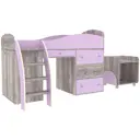 Кровать Кариви Малыш 2 00160-31-25-00 164x110x74 см цвет ирис/бетон
